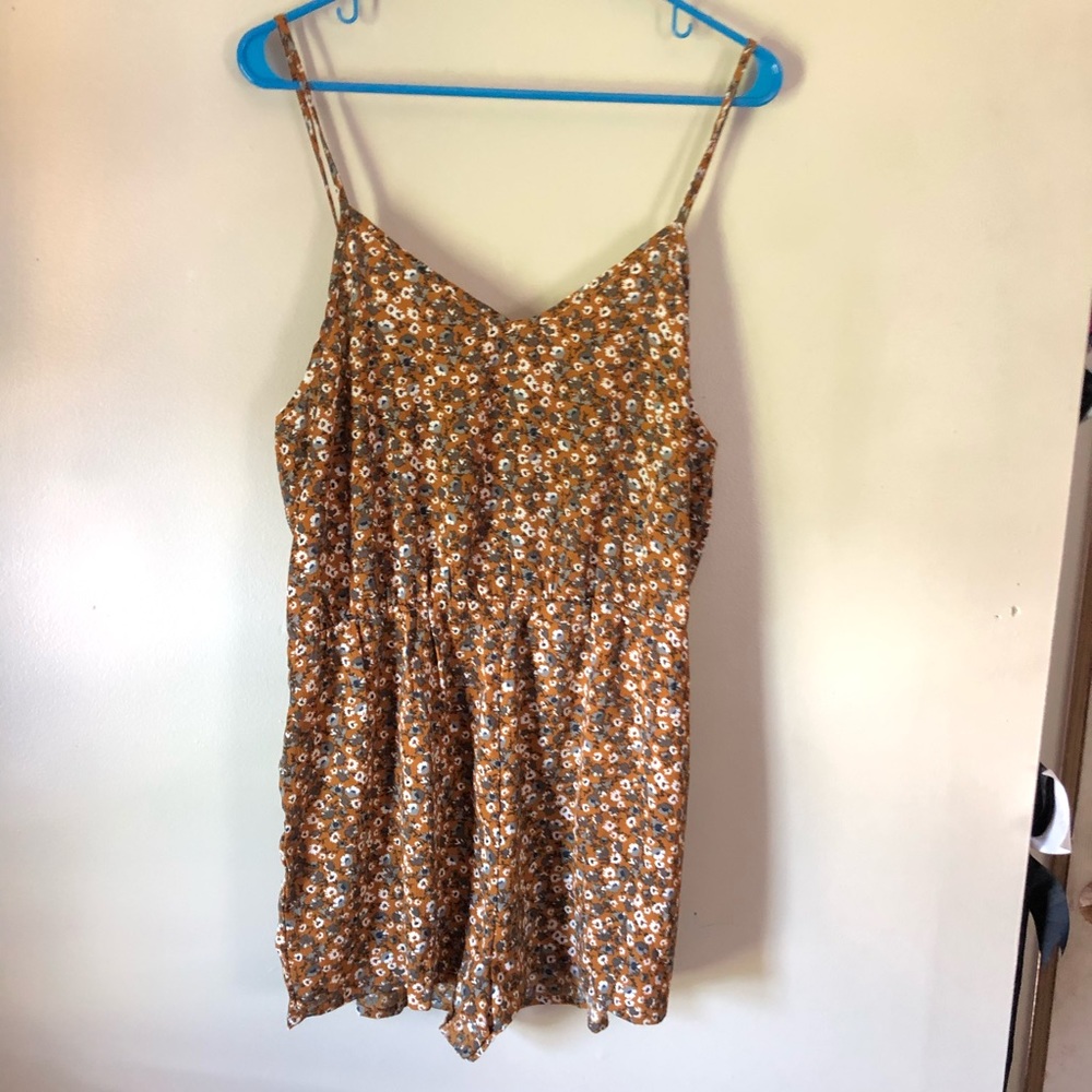 Yellow Floral Romper